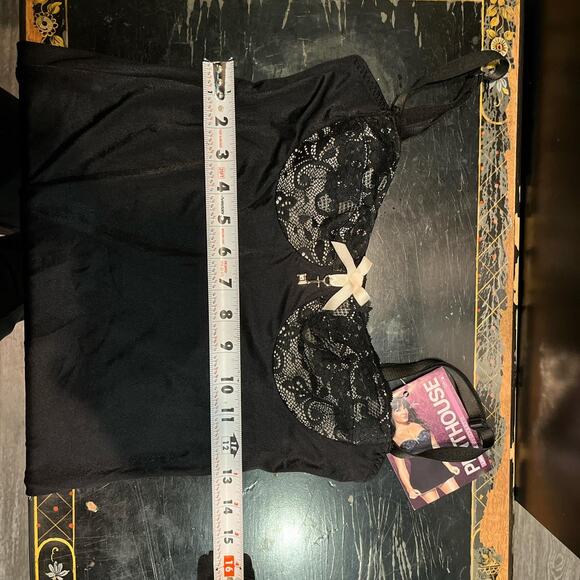 vintage Y2k Penthouse Lingerie by Coquette Black Lace Chemise – Size M - Picture 4 of 6